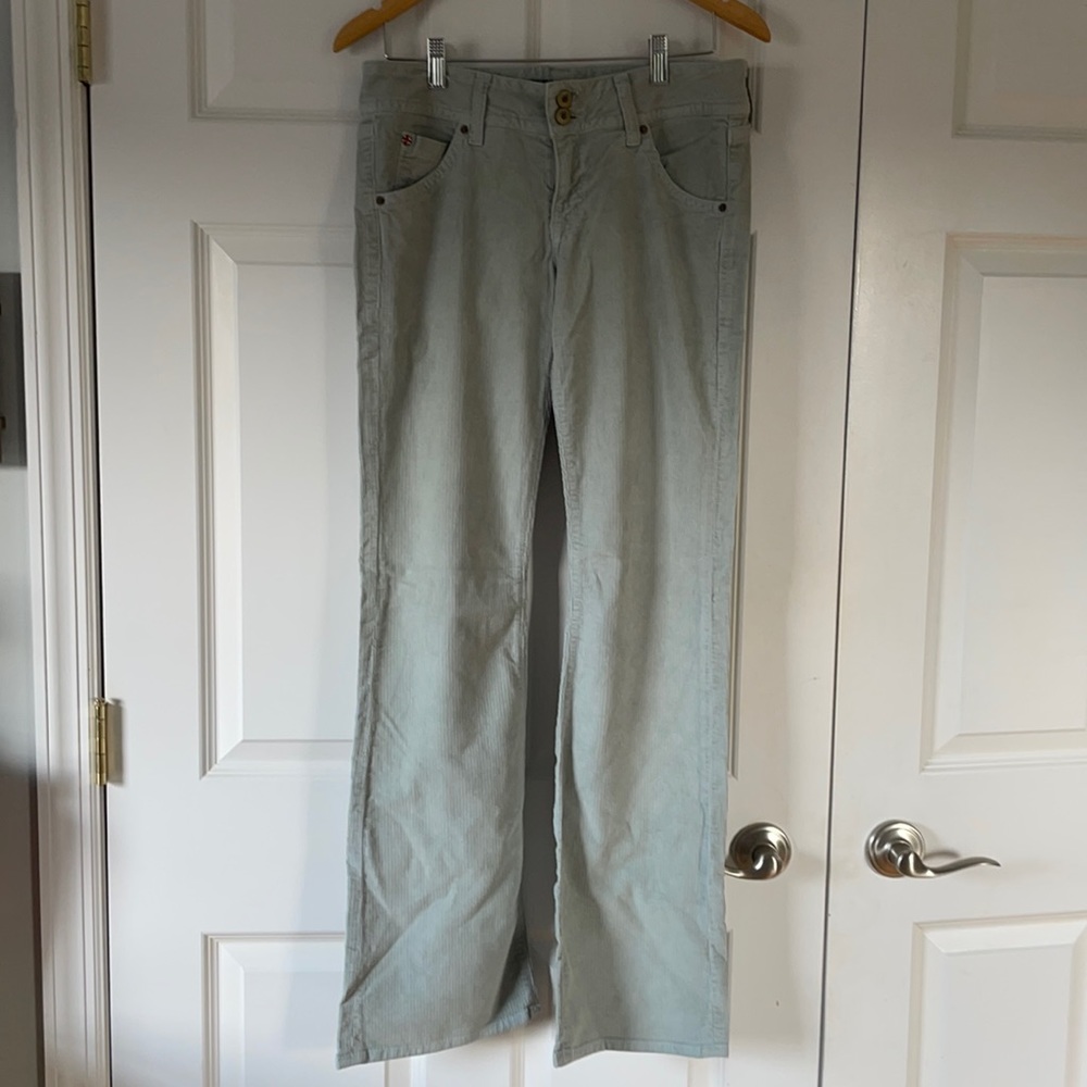 Hudson Light Wash Corduroy Flare Jeans Gem